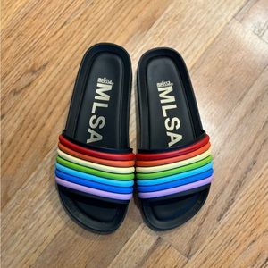 Melissa Rainbow Slide Sandals